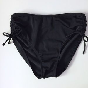 Side Ruched Adjustable Bikini Bottom NWOT